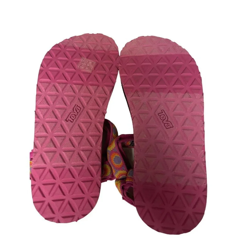 NEW! Teva Original Universal Pink Sandals Aztec Adjustable Shoes Girl's Size 5